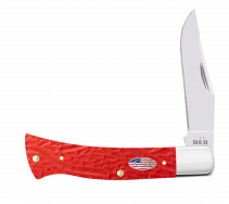 Case xx Knives Axe Handle Rough Red Stars Stripes 30696 Stainless Knife