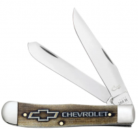 CaseXX Chevrolet Trapper Gift Knife Set 33708 Nat Bone Stainless Pocket Knife