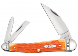 Case xx Seahorse Whittler 35813 Crandall Jig Cayenne Bone Stainless Pocket Knife