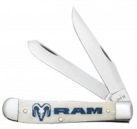 Case xx Knives Trapper RAM Logo Natural Bone 37485 Stainless Knife
