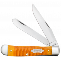 Case xx Knives Trapper Gator Persimmon Orange Bone 38070 Carbon Steel Knife
