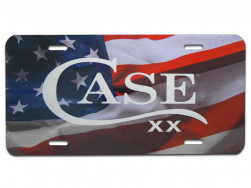 Case xx Knives USA Flag Aluminum License Plate 50128