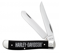 Case xx Knives Harley-Davidson Black Mini Trapper Stainless 52231 Pocket Knife
