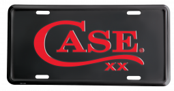 CASE XX Knives Black & Red Aluminum License Plate Long Tail "C" 52556