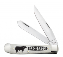 Case XX Knives Trapper 540068 Black Angus Natural Bone Stainless Pocket Knife