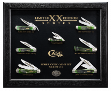 Case xx Knives Limited Edition 61877 Barnboard Bermuda Green 7-Knife Mint Set