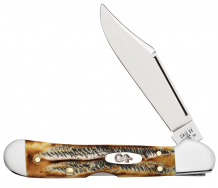 Case xx Knives Mini Copperlock 6.5 BoneStag 65327 Stainless Pocket Knife