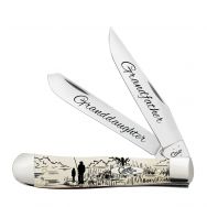 Case xx Trapper Grandfather & Granddaughter Natural Bone Stainless Pocket Knife