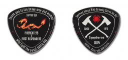 Spyderco Fire Dragon 2024 Firefighters First Responders Commemorative Coin