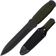 COLD STEEL True Flight Fixed Blade 80TFTC Knife Black 1055 Carbon Steel OD Green