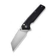 Civivi Amirite Button Lock C23028-2 Black G10 Satin Nitro-V Steel Pocket Knife