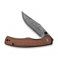 Civivi Knives Clingman Liner Lock C23065B-DS1 Guibourtia Wood Damascus Knife