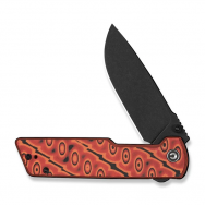 Civivi Knives Zygon Top Crossbar Lock C25035-2 Orange Blk Vortex Micarta Knife