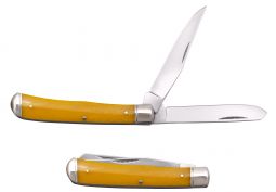 Cold Steel Knives Smooth Yellow Bone Trapper Stainless FL-TRPR-Y Pocket Knife