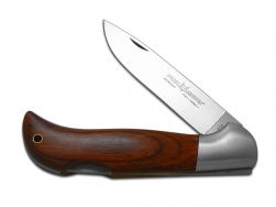 Fox Knives 500 Lockback Pakka Wood Sandvik Stainless Steel Pocket Knife