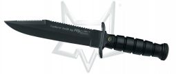 Fox Knives Military Explorer 697 T Fixed Blade Knife Black Stainless w/ Kit 697T