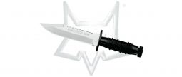 Fox Knives Mini Fox Fixed Blade Knife 1699N 420C Stainless Black Aluminum