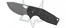 Fox Knives Suru Frame Lock FX-526DCF Black Camo Carbon Fiber Damascus Knife