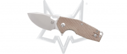 Fox Knives Suru FX-526LI-MNA Natural Micarta Satin M398 Stainless Pocket Knife