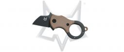 Fox Knives Mini-Ta Liner Lock FX-536CBB Coyote Brown Stainless Pocket Knife