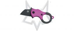 Fox Knives Mini-Ta FX-536PB Liner Lock Purple FRN Black Stainless Pocket Knife