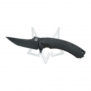 Fox Knives Geco 537-BR Frame Lock Black N690Co Steel G10 Titanium Pocket Knife
