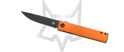 Fox Knives CHNOPS FX-543ALO Liner Lock Black BECUT Orange Aluminum Pocket Knife
