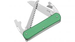 Fox Knives Vulpis VP130S-S4OD N690Co Stainless OD Green Aluminium Knife