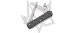 Fox Knives Vulpis Carbon Fiber M390 Stainless Steel Camp FX-VP130-S4 CF