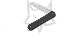 Fox Knives Vulpis Black Aluminum N690Co Stainless Pocket Knife FX-VP130 BK