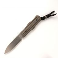 Jack Wolf Knives Vampire FIXedc Dark Blast Titanium S90V Stainless Steel Knife