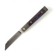 Jack Wolf Knives Feelbetter Jack Miami CamoCarbon Fiber S90V Steel Pocket Knife
