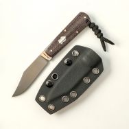 Jack Wolf Knives Gateway FIXedc Jute Bison Vibe Sandvik 14C28N Stainless Knife