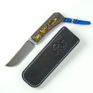 Jack Wolf Knives Pioneer FIXedc 80s CamoCarbon S90V Stainless Steel Knife