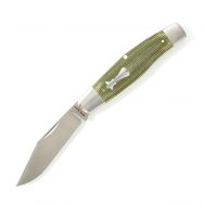 Jack Wolf Knives Stockman Green Micarta Sandvik 14C28N Stainless Pocket Knife