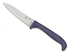 Spyderco Knives Counter Critter K21PPR Purple Polymer 7Cr17 Steel Kitchen Knife
