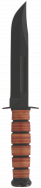 Ka-Bar Single Mark Utility Fixed Blade 1320 Cro-Van Steel Brown Leather Knife