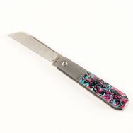 Jack Wolf Knives Midnight Jack MIDNI-02-Kaotic Resin S90V Stainless Pocket Knife