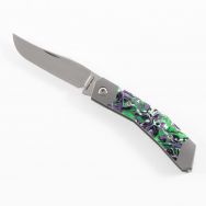mika EnZo | Borka 90 Scandi - Green Micarta - Green Canvas Micarta , N/I