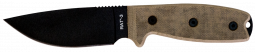 Ontario Knives RAT-3 Fixed Blade Knife 8665 1075 Carbon Steel Tan Micarta