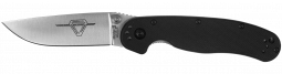 Ontario Knives RAT 2 Liner Lock 8860 AUS-8 Stainless Steel Black Nylon 6