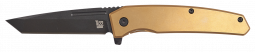 Ontario Knives Equinox Frame Lock 9805 S35VN Stainless Bronze Titanium