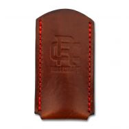 RoseCraft Blades RCXSLIP-L Large Brown Leather Red Stitching Slip Pouch