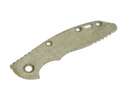 RICK HINDERER Knives Smooth OD Green Micarta Handle Scale for 3" XM-18 Knife