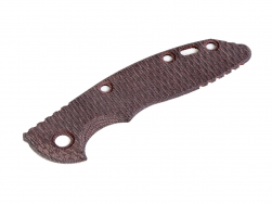 RICK HINDERER Knives Textured Burgundy Micarta Handle Scale for 3" XM-18 Knife