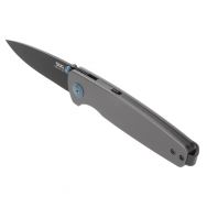 SOG Knives Twitch 3 Back Lock 11-15-03-43 Gray Aluminum Black 154CM PocketKnife