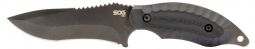SOG Knives Kiku FX KU-2026 Black CPM-S35VN Steel Linen Micarta Fixed Blade Knife