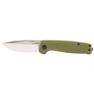 SOG Knives Terminus Slip-Joint TM1004-BX CRYO D2 Stainless Steel OD Green G10