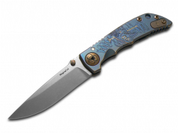 Spartan Blades Harsey 3.25 Plague Doctor Blue Titanium MagnaCut Pocket Knife