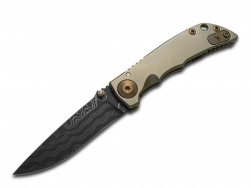 Spartan Blades Harsey Folder 3.25 SF10DMBZ Titanium Damascus Steel Pocket Knife